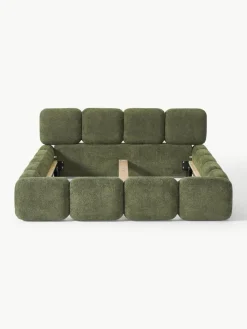 Polsterbett Tayla aus Teddy-Bouclé