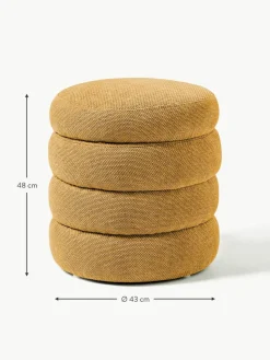 Polsterhocker Alto mit Stauraum