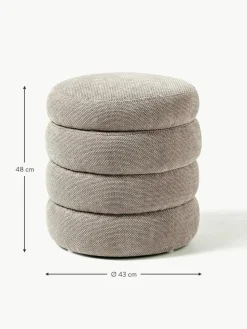 Polsterhocker Alto mit Stauraum