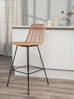 Polyrattan-Barstuhl Costa