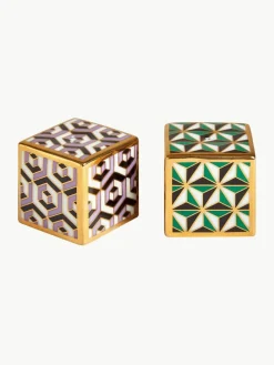 Porzellan Salz- und Pfefferstreuer Versailles mit Gold, 2er-Set