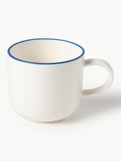 Porzellan-Espressotassen Facile mit Untertassen, 2 Stück