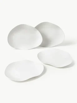 Porzellan-Geschirr-Set Joana in organischer Form, 4 Personen (12-tlg.)