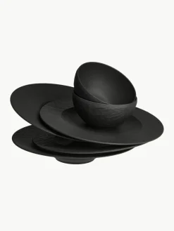 Porzellan-Geschirr-Set Manufacture Rock, 2 Personen (6-tlg.)