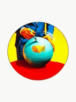 Porzellan-Speiseteller Globe