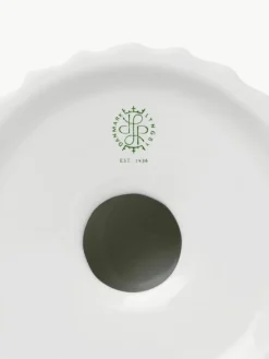 Porzellan-Teelichthalter Tura mit geriffelter Oberfläche