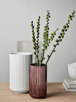 Porzellan-Vase Lyngby, H 25 cm