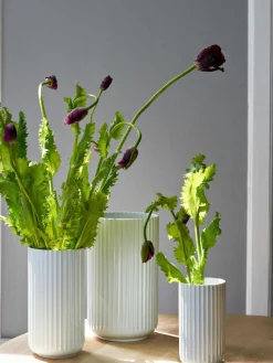 Porzellan-Vase Lyngby, H 25 cm