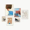 Poster Artwall no. 19 mit Rahmen, 6er-Set