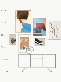 Poster Artwall no. 19 mit Rahmen, 6er-Set