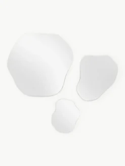 Rahmenloses Wandspiegel-Set Lia in organischer Form, 3er-Set