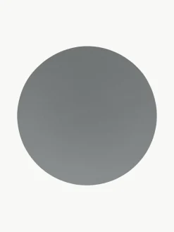 Runde Kunstleder-Tischsets Pik, 2 Stück