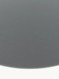 Runde Kunstleder-Tischsets Pik, 2 Stück