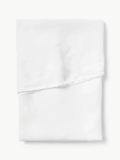 Runde Leinen-Tischdecke Larissa mit Hohlsaum