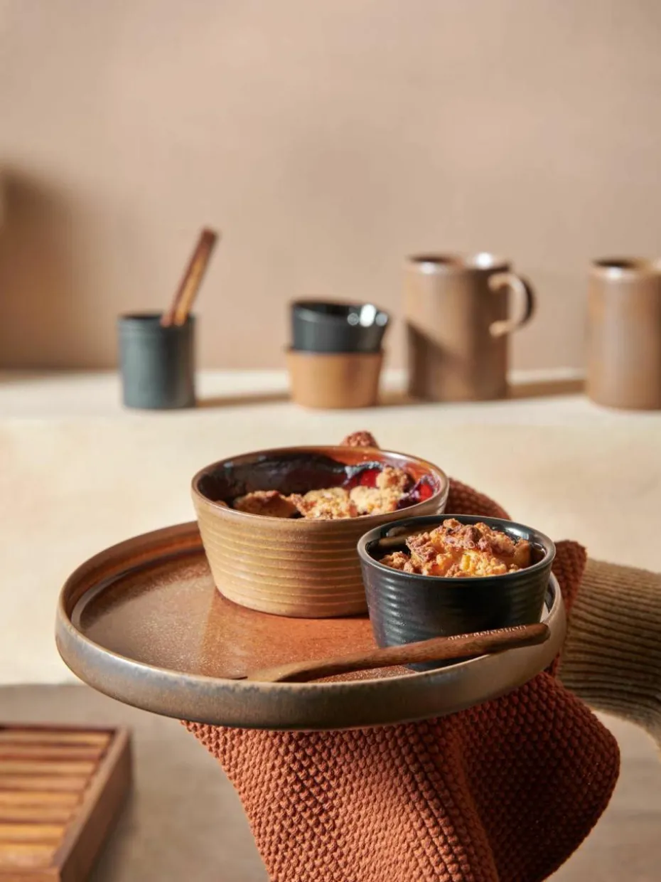 Runde Porzellan-Auflaufformen Miniu, 4 Stück