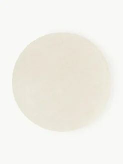 Runder Baumwollteppich Lora, handgewebt