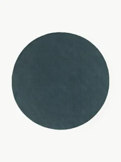 Runder Baumwollteppich Lora, handgewebt