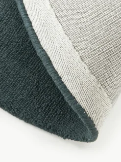 Runder Baumwollteppich Lora, handgewebt