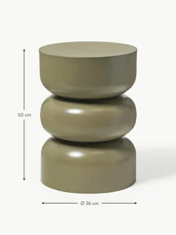 Runder Beistelltisch Alma aus Metall