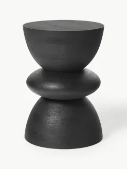 Runder Beistelltisch Benno aus Mangoholz