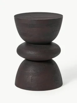 Runder Beistelltisch Benno aus Mangoholz