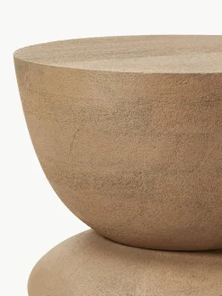 Runder Beistelltisch Benno aus Mangoholz