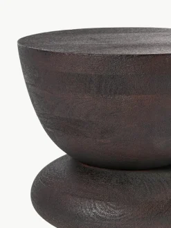 Runder Beistelltisch Benno aus Mangoholz