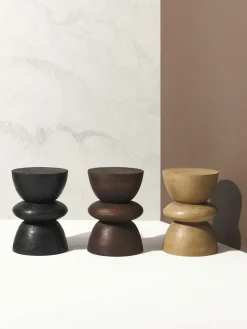 Runder Beistelltisch Benno aus Mangoholz