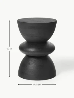 Runder Beistelltisch Benno aus Mangoholz