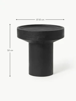 Runder Beistelltisch Benno aus Mangoholz