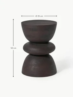 Runder Beistelltisch Benno aus Mangoholz