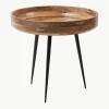 Runder Beistelltisch Bowl aus Mangoholz