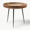 Runder Beistelltisch Bowl aus Mangoholz
