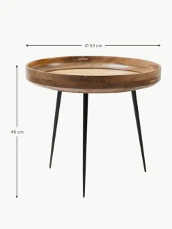 Runder Beistelltisch Bowl aus Mangoholz