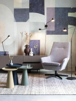 Runder Beistelltisch Ringar aus Metall