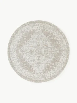 Runder Chenilleteppich Neapel, handgewebt
