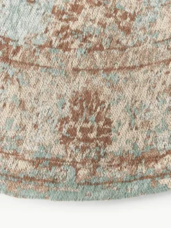 Runder Chenilleteppich Rimini, handgewebt