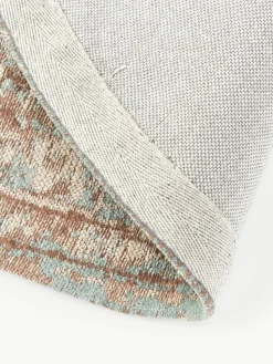 Runder Chenilleteppich Rimini, handgewebt