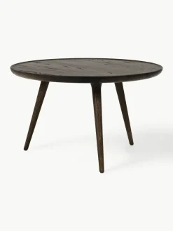 Runder Couchtisch Accent aus Eichenholz, handgefertigt