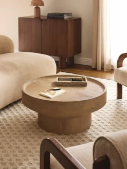 Runder Couchtisch Benno aus Mangoholz