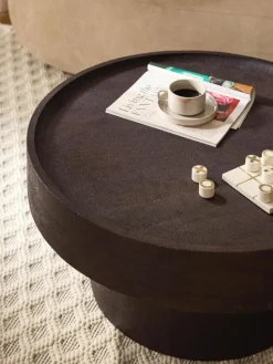 Runder Couchtisch Benno aus Mangoholz