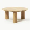 Runder Couchtisch Didi aus Eichenholz