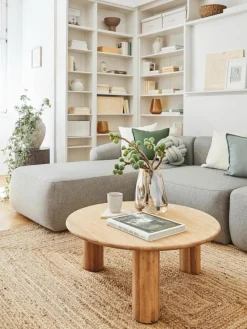 Runder Couchtisch Didi aus Eichenholz