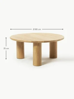 Runder Couchtisch Didi aus Eichenholz