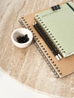 Runder Couchtisch Marisa aus Travertin