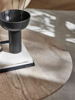 Runder Couchtisch Marisa aus Travertin