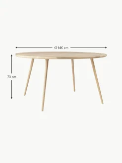 Runder Esstisch Accent aus Eichenholz, in verschiedenen Größen