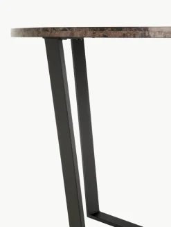 Runder Esstisch Amble mit Tischplatte in Marmor-Optik, Ø 110 cm