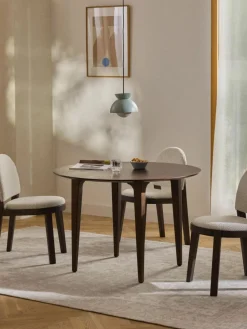 Runder Esstisch Archie aus Mangoholz, Ø 110 cm