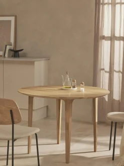 Runder Esstisch Archie aus Eichenholz, Ø 110 cm